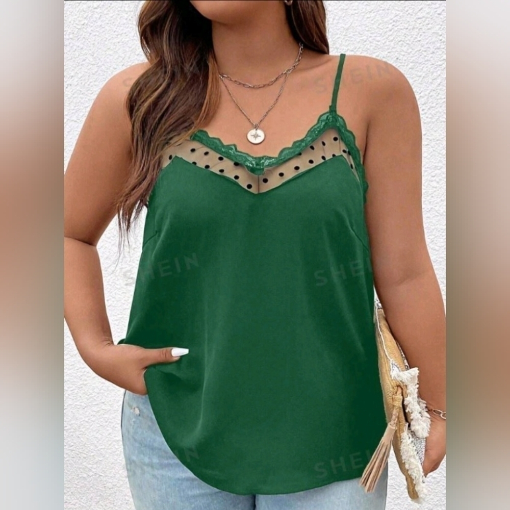 Shein- Dark Green Cami- W Sz 3X